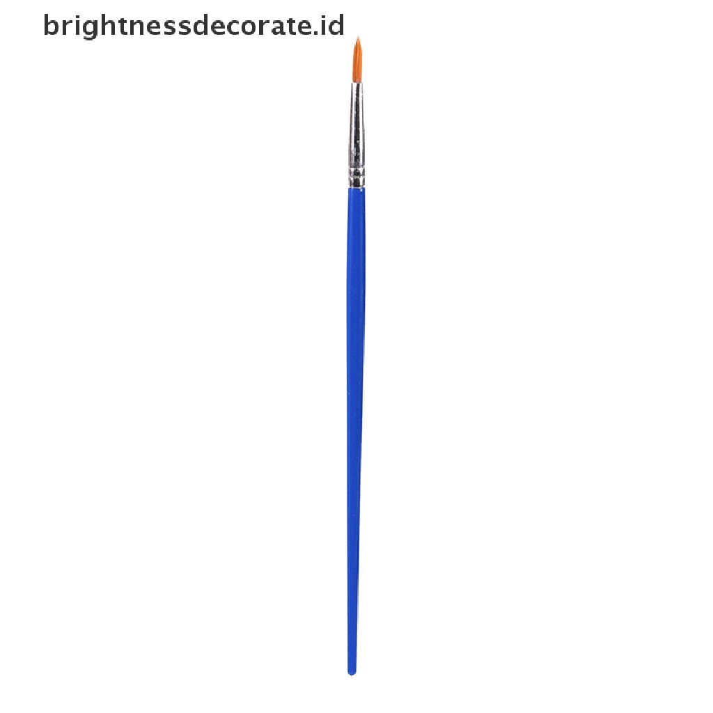 [Birth] 10pcs Nylon Rambut Artis Kuas Cat Air Akrilik Bulat Halus Tangan Titik Tip 10x Ujung Runcing Bulat Nilon Rambut Artis Kuas Cat Water Color Pager Pens P Bulat 10Pcs