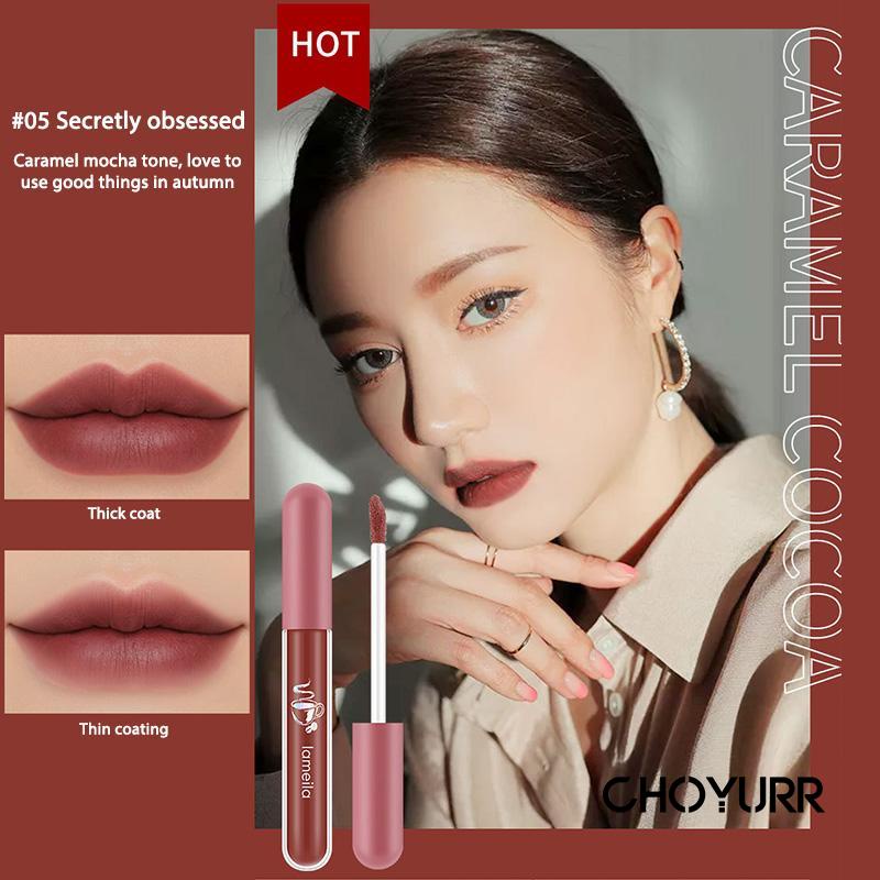 【COD】Lip Glaze Lipstik Cair Lip Gloss Pelembab Silky Misty Matte Lipstick Anti Air Lipstick Velpet Lip Gloss -CH