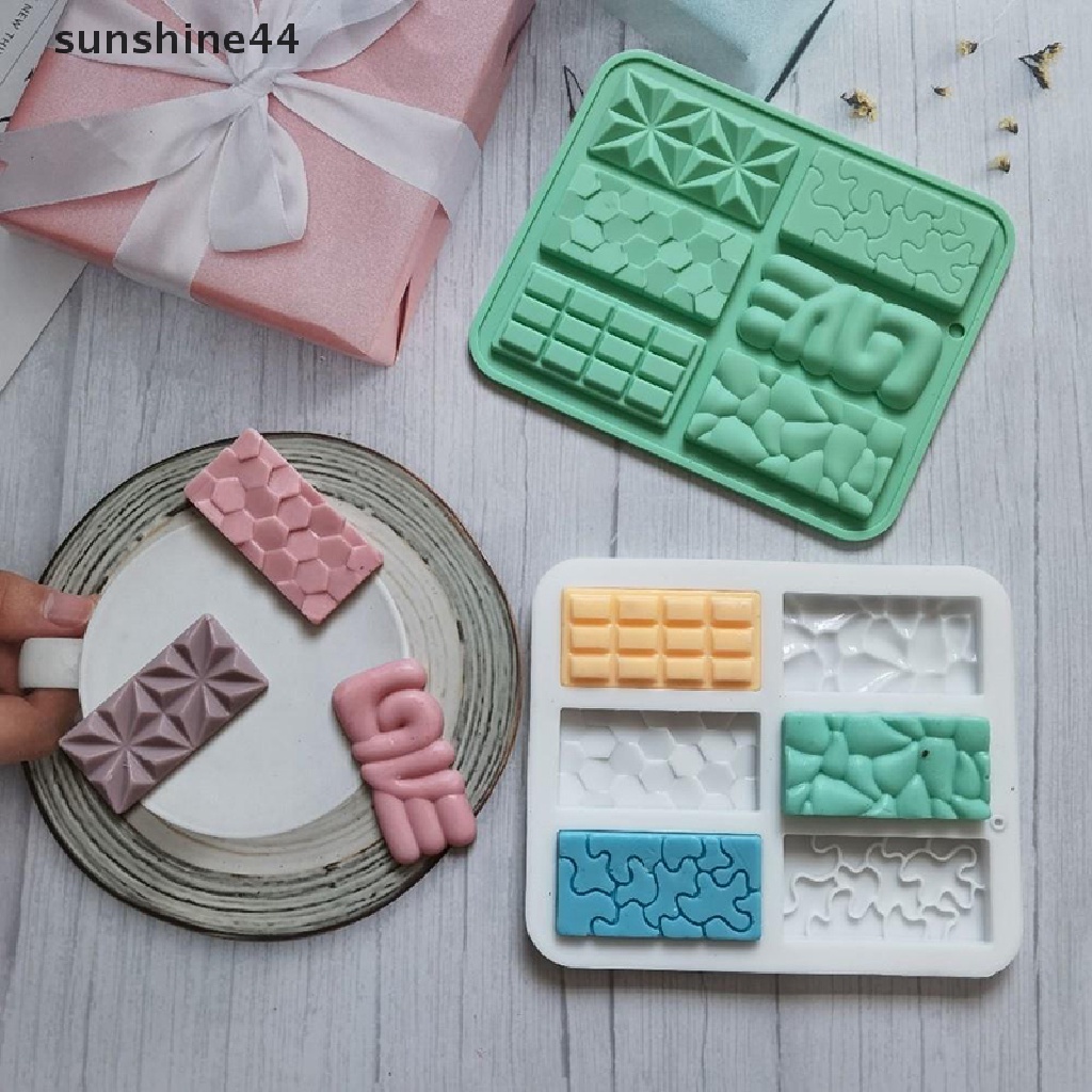 Sunshine 1Pc Cetakan Coklat Silikon 6rongga Fondant Cake Mold Alat Baking Dapur.