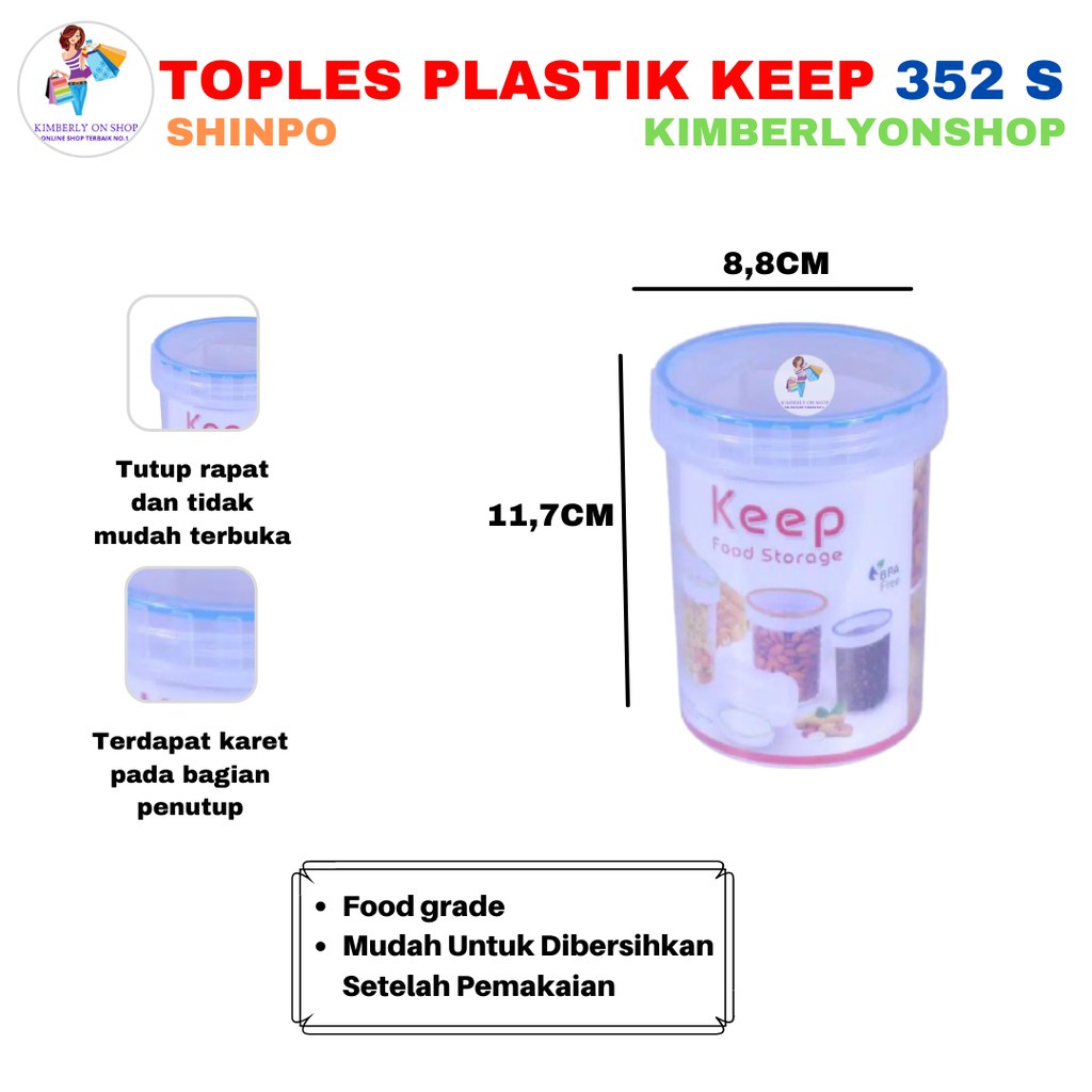 Toples Plastik Tempat Kue Nest 470 ml 352 S Shinpo