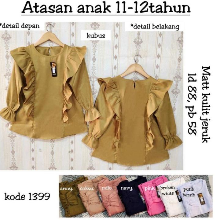 Paling Popular.. ATASAN ANAK 5 6 11 12 tahun | BLUS ANAK | BAJU ANAK PEREMPUAN | PAKAIAN ANAK PEREMP
