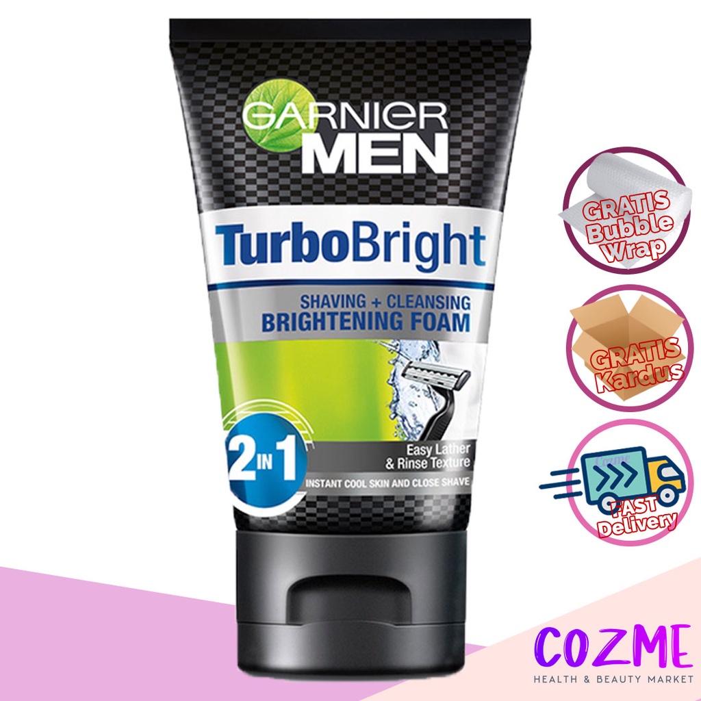 GARNIER Men Turbo Bright Shaving &amp; Cleansing Brightening Foam