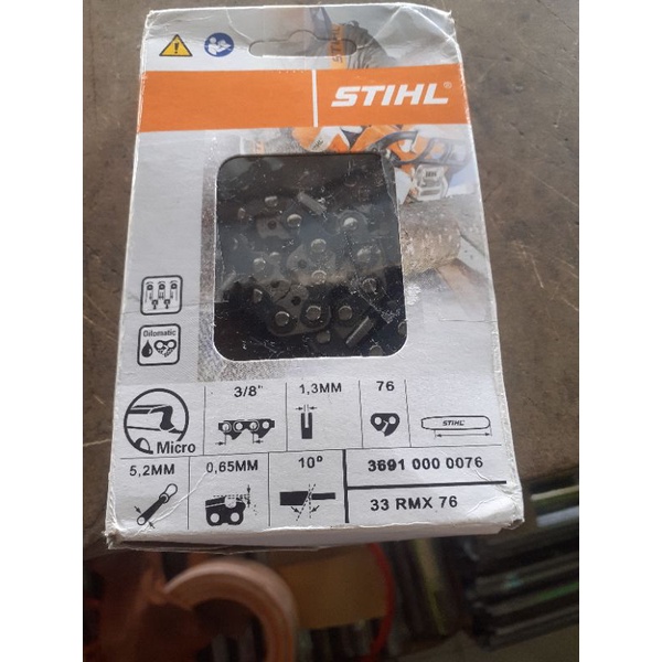 rantai belah mesi chaisaw kecil 5200/5800(bar 22in baja)STHILL asli 72/38T