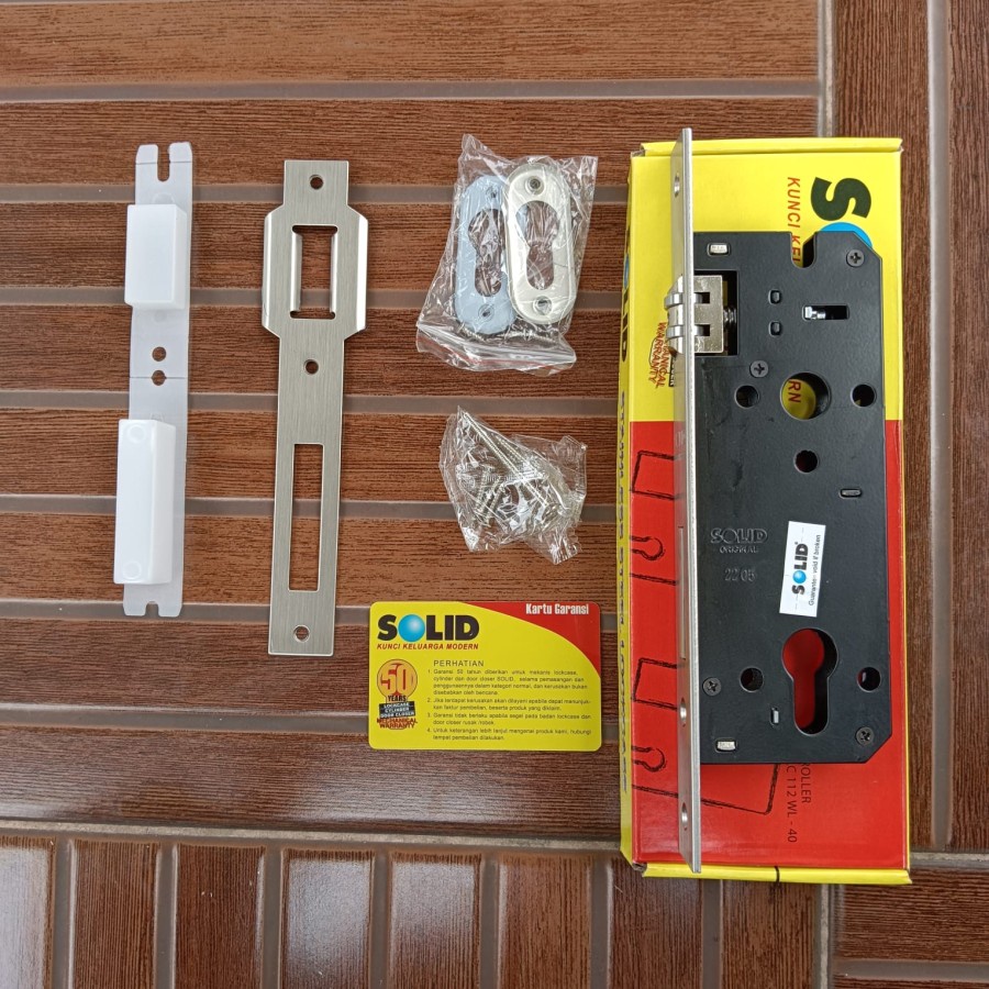 LC 112 WL-40  LOCKCASE ROLLER STAINLESS SOLID PELOR KUNCI BODY PINTU 2