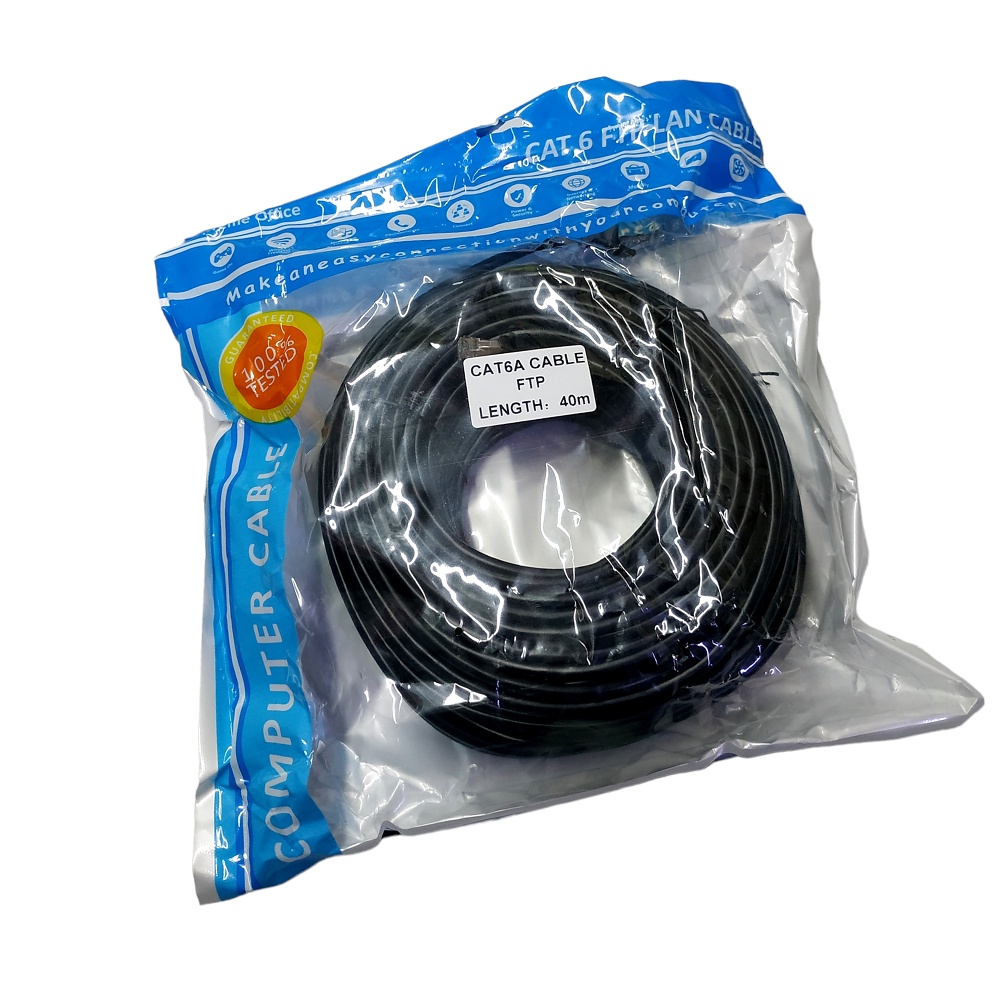 NYK Kabel Lan FTP Cat6A 40M RJ45 Internet Ethernet Cable