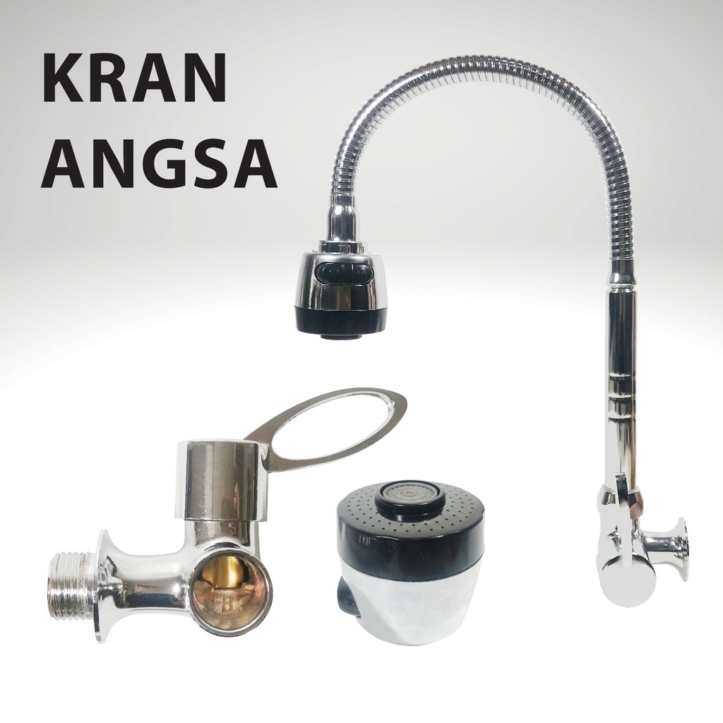 Kran Cuci Piring Angsa Fleksibel Stainless CAB