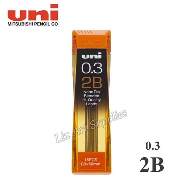 

SALE Uni Nano Dia Pencil Lead 0.3 mm 2B / Isi Pensil Mekanik 2B - 0.3 mm