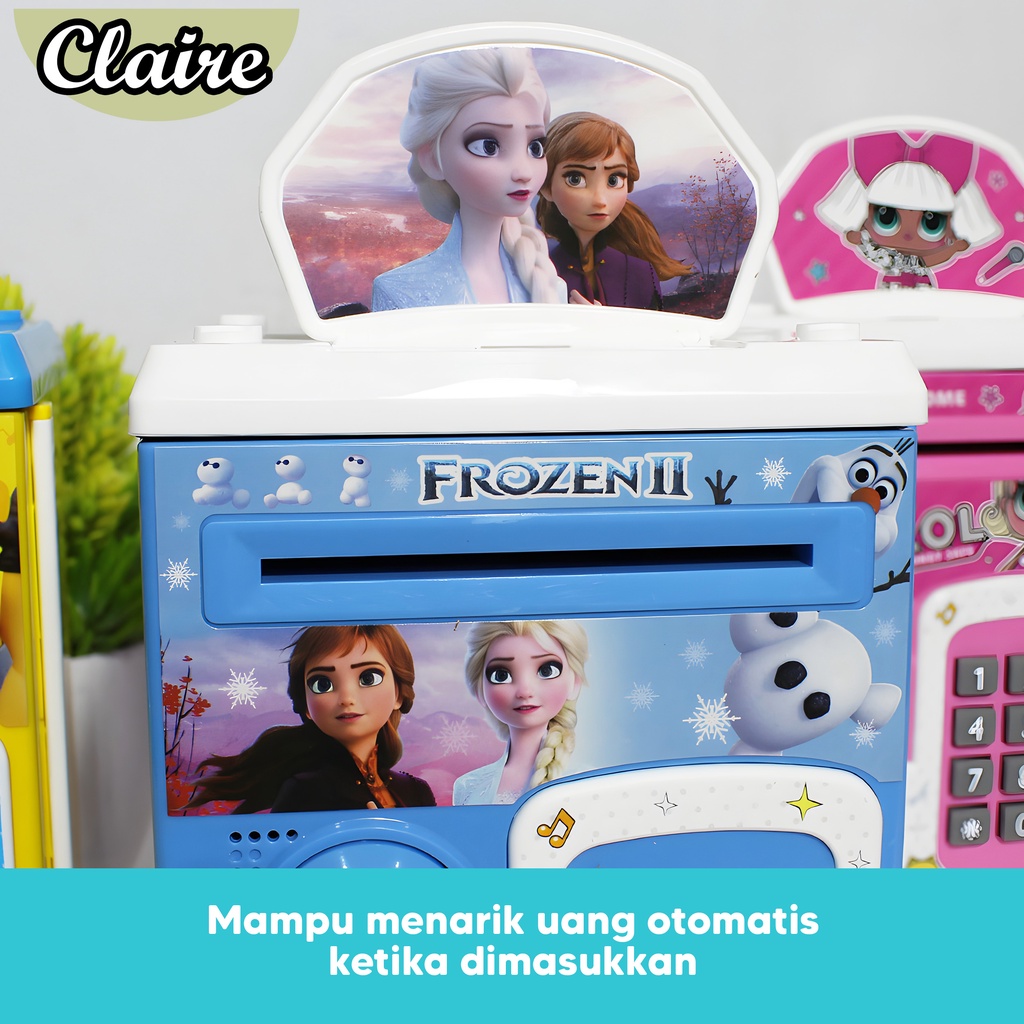 Money Safe Box Karakter / Celengan Anak ATM mini