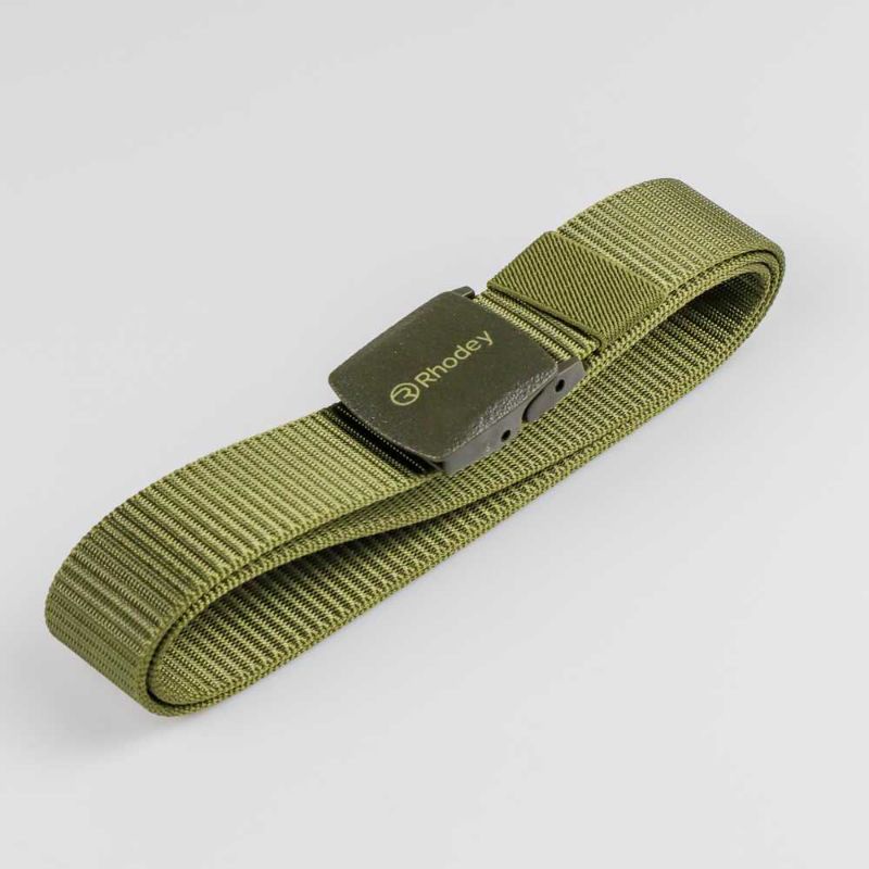 Rhodey Tali Ikat Pinggang Pria Anti Xray plastik Automatic Buckle - Army Green 889