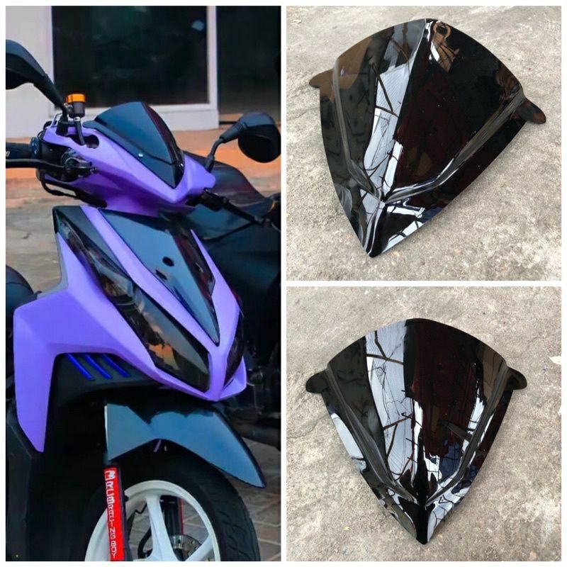 visor vario tecno 110 karbu hitam pekat