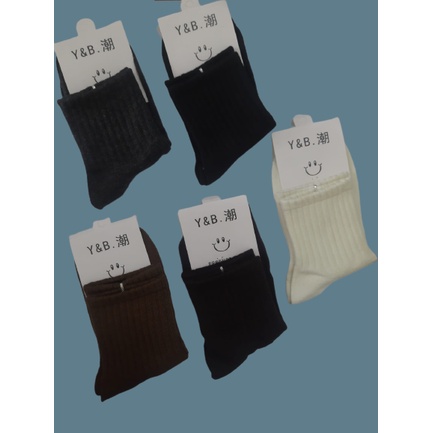 KAOS KAKI Y&amp;B MOTIF KAOS KAKI WANITA BEST BRAND NYAMAN DI PAKAI TEBAL BAHANNYA