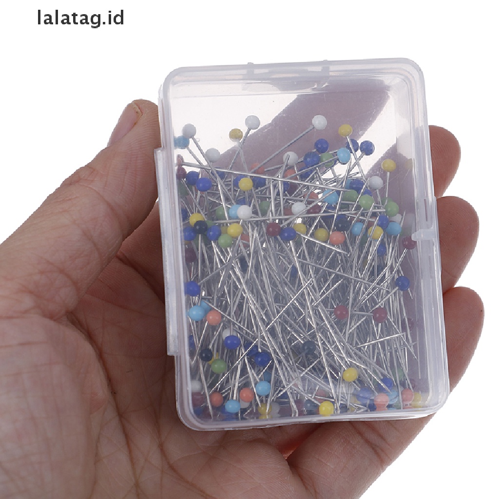 [lalatag] 250pcs/lot Jahit Lurus Dressmaking Pins Pearl Head Straight Quilg Pins [ID]