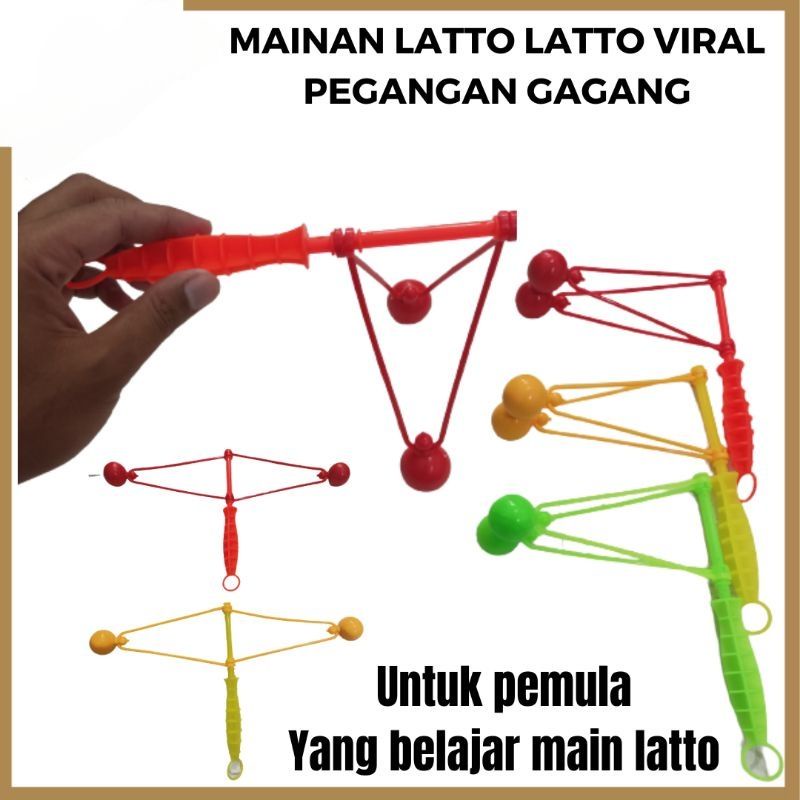 2pcs Mainan Anak Latto Latto Gagang / Mainan Anak Etek Etek Gagang Jadul