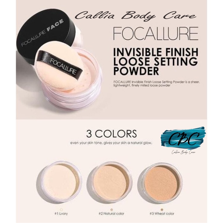 Focallure Loose Powder Oil Free Bedak Tabur Focallure Setting Powder Focallure Bedak Focallure