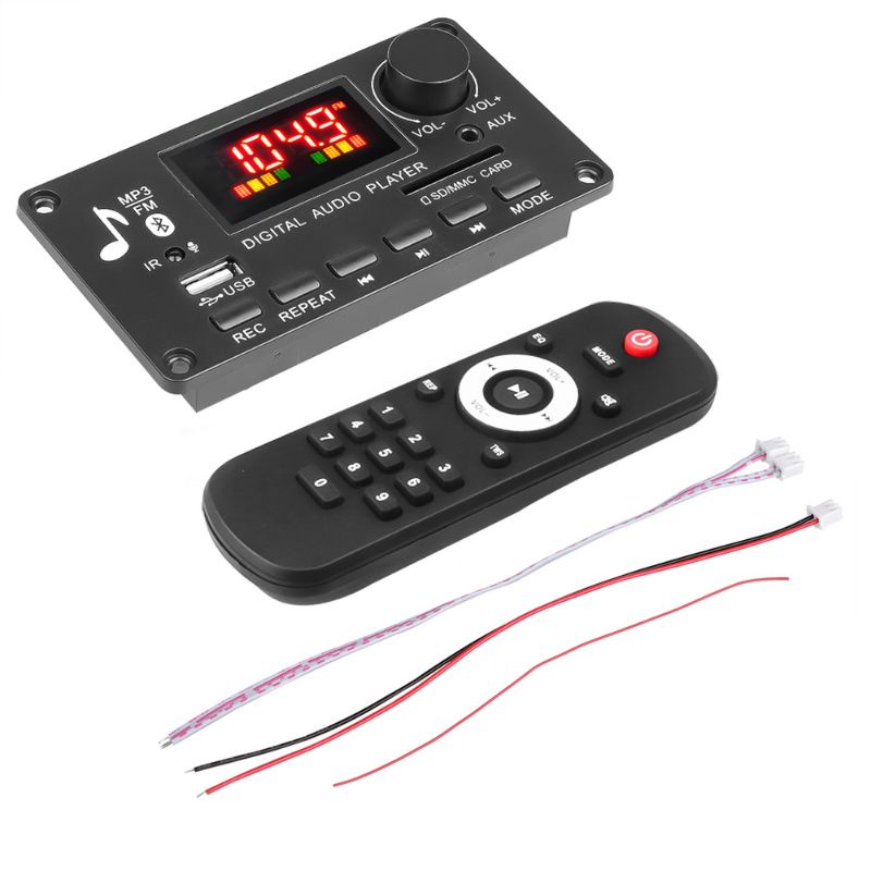 Modul Mp3 Bluetooth 5.0 Plus 2x40W Amplifier Pemutar Musik USB Radio FM Decoder Board