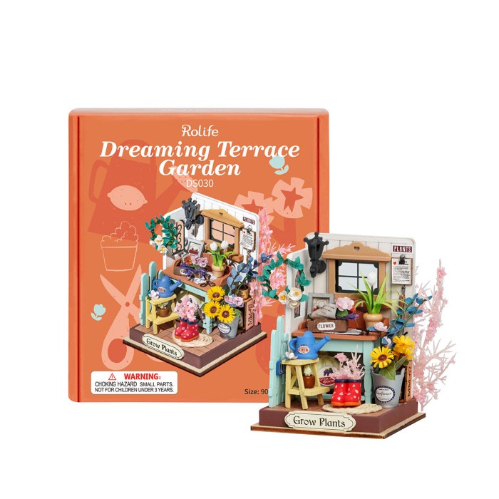 ROLIFE Robotime Rolife Dreaming Terrace Garden DIY Miniature House DS030 Hobby And Toy Collection
