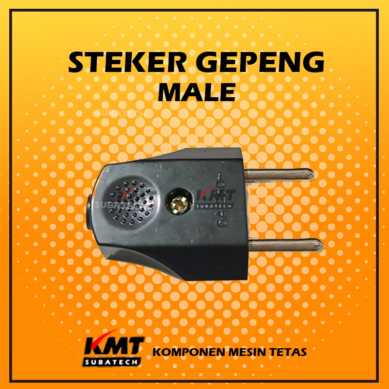 Steker Gepeng Hitam Original SNI Colokan Listrik Murah RMT