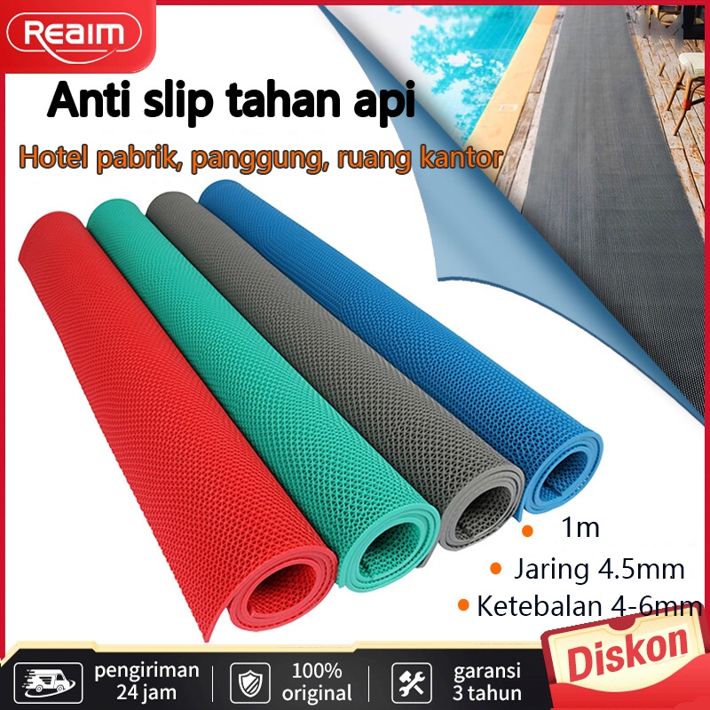 Keset karet anti selip bahan PVC tebal 4/6mm keset kamar mandi anti selip keset lantai kamar mandi keset anti slip berbagai ukuran