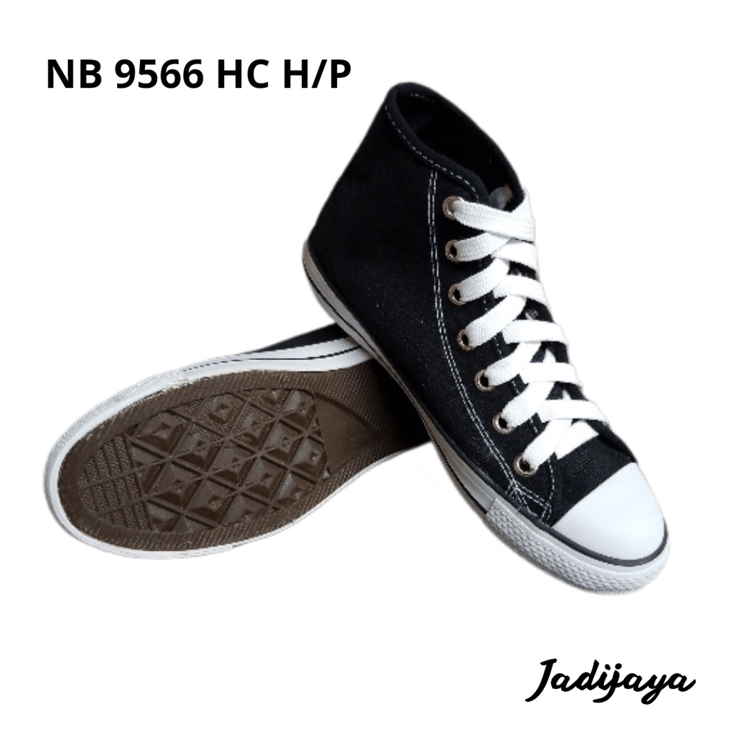 Sepatu Canvas NB New Basket 9566 HC Hitam-Putih