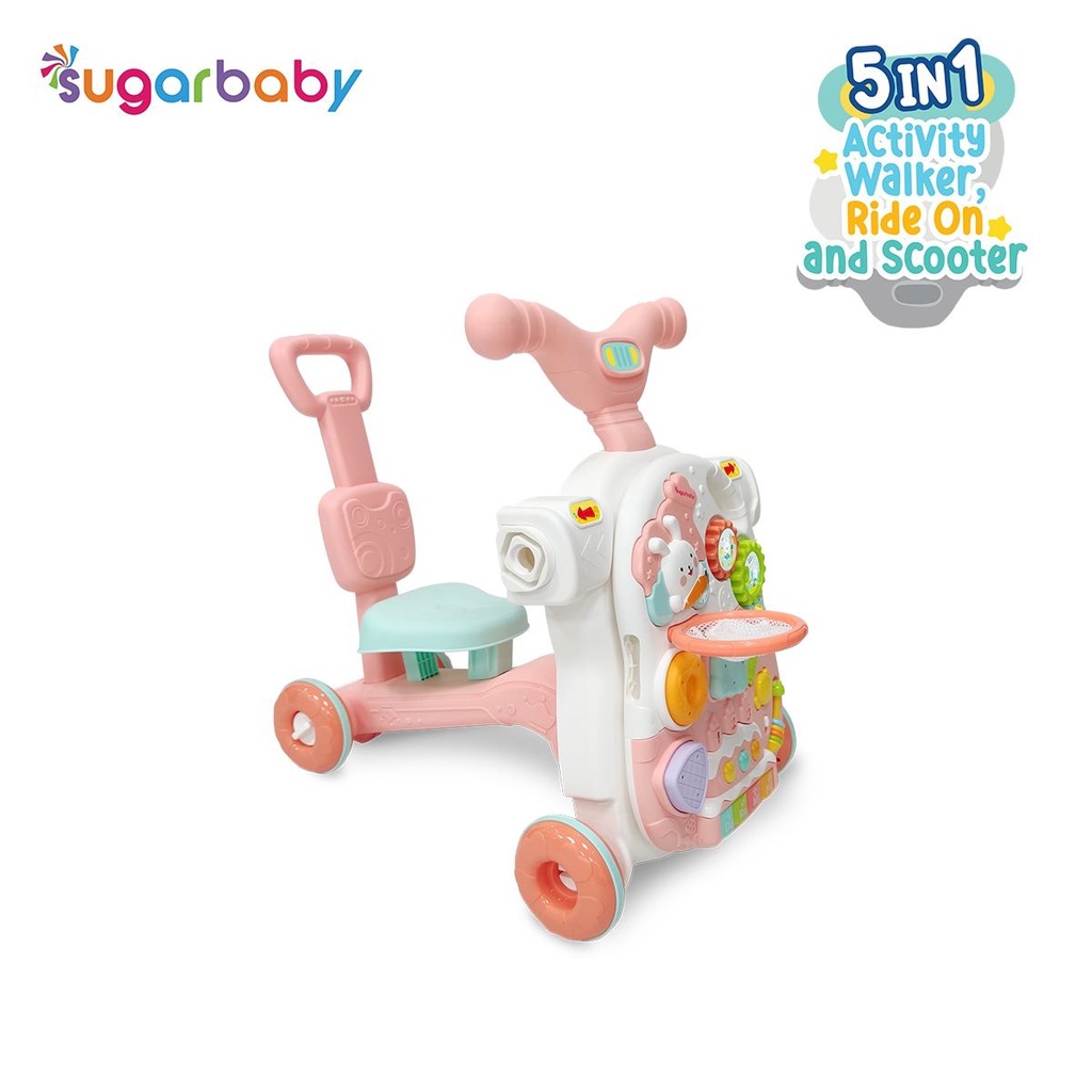 Sugarbaby 5in1 Activity Walker, Ride On and Scooter / Push Walker / Activiry Walker / Baby Walker