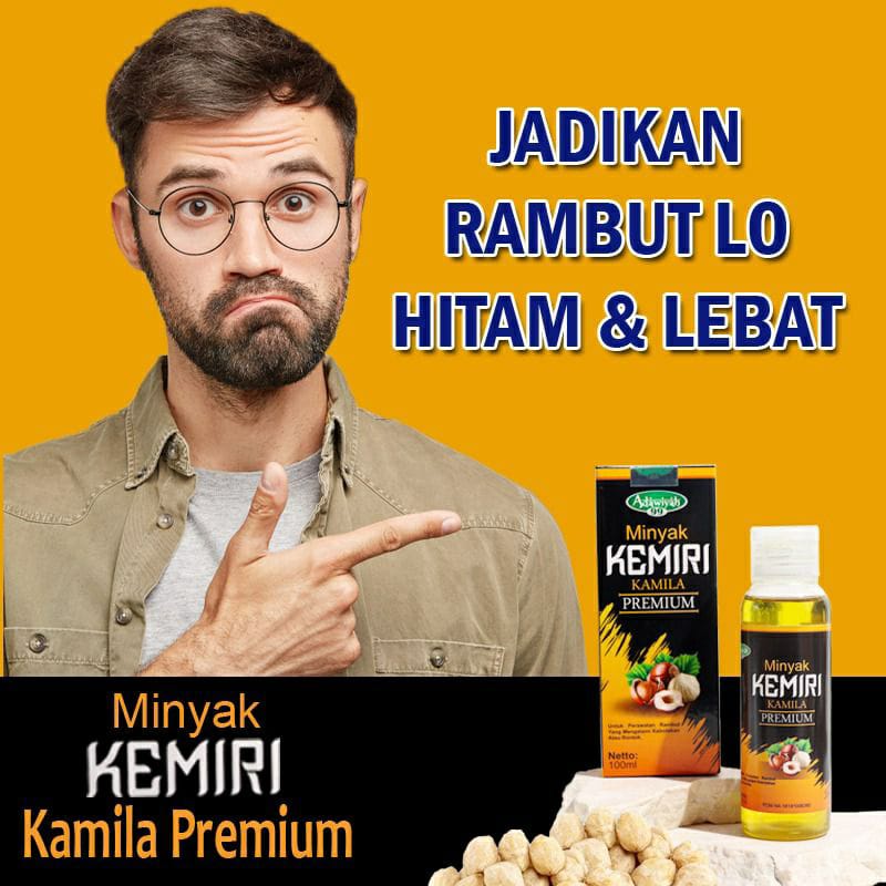 Minyak Kemiri Kamila Premium Adawiyah Mencegah Kerontokan Kebotakan Membuat Rambut Sehat Berkilau