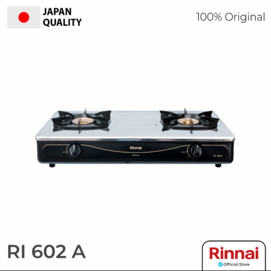 Rinnai Kompor Gas 2 Tungku RI 602A 602 A RI602A