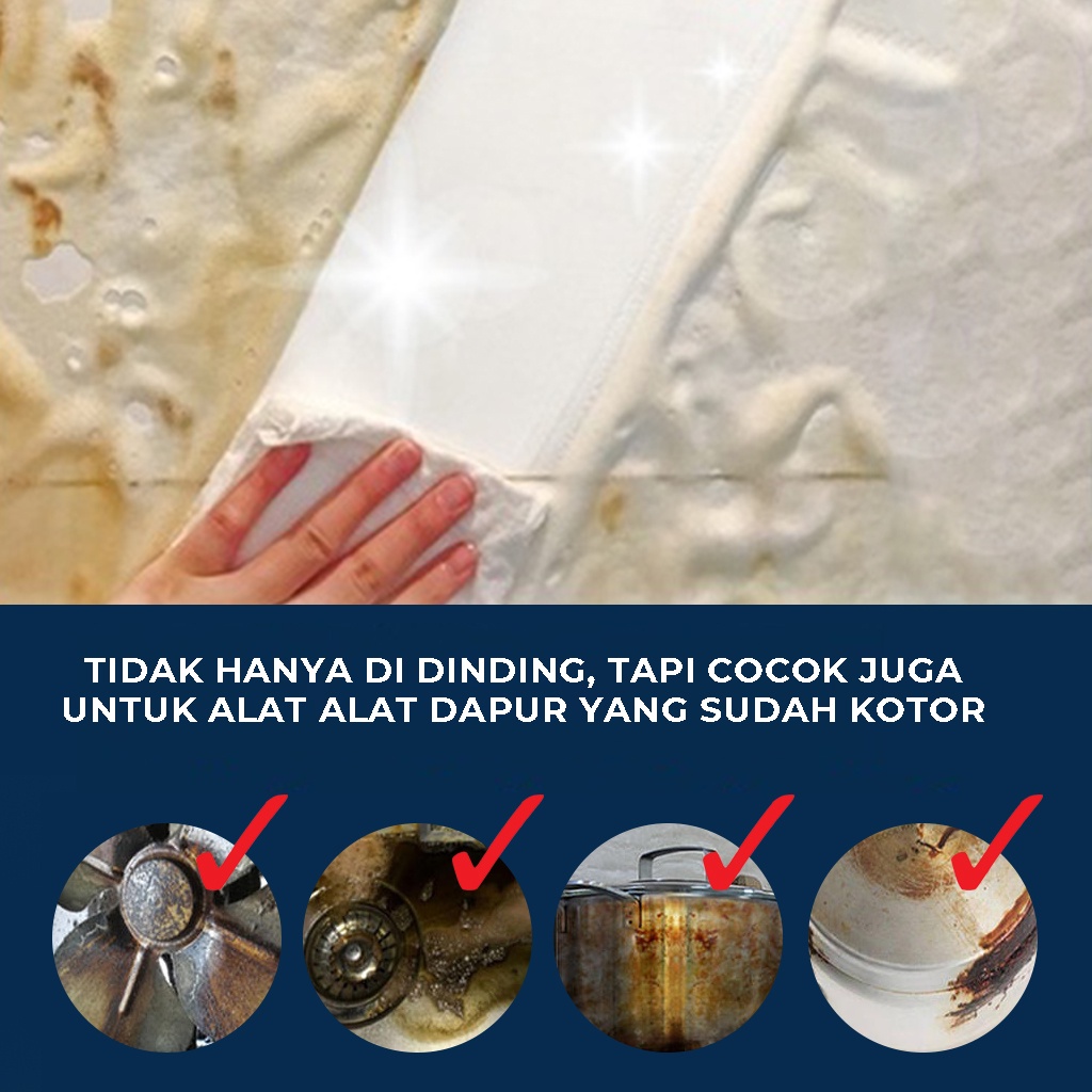 Cleaner Foam Wangle Kitchen Spray Pembersih Dapur Serbaguna Semprotan Penghapus Penghilang Noda Kerak Minyak Di Kompor Peralatan Lainnya Hemat Anti Ribet | GROSIRXPRESS