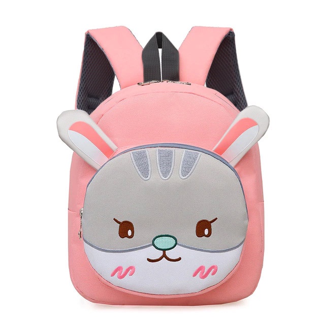 PTS - Ransel Sekolah Anak Sekolah TK Perempuan Karakter Rabbit Blushy Deer Blushy KIDS SCHOOL BAG 3D CARTOON EFFECT ANIMALS SERIES - PINK - Tas Sekolah Anak Cewek TK