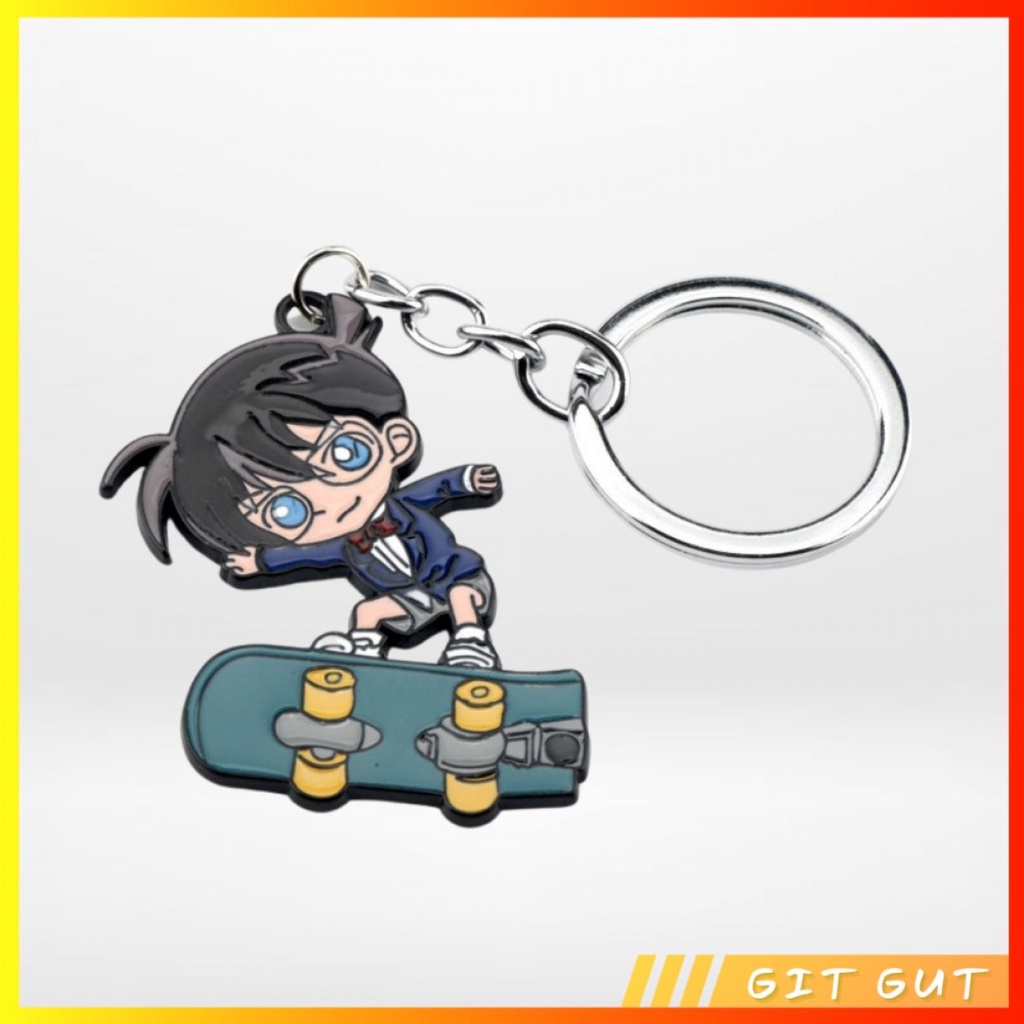 Keychain Gantungan Kunci Detective Detektif Conan Skateboard