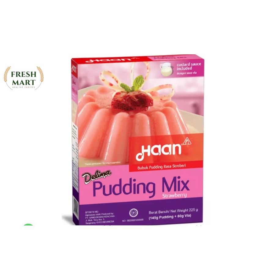 

Haan Pudding Mix Strawberry With Vla 225 gr