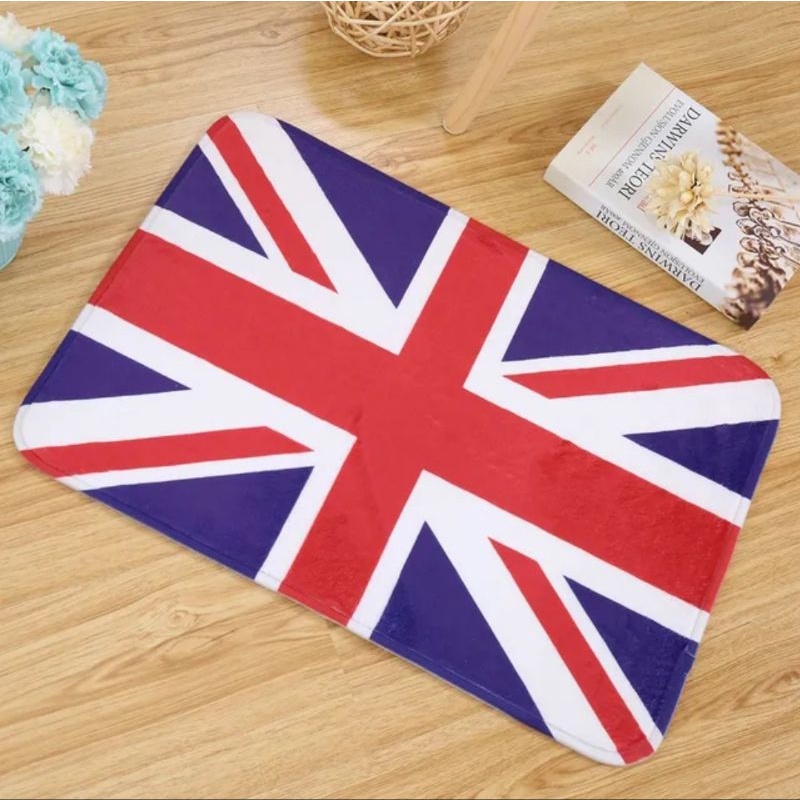 keset bendera england souvenir keset london anti selip keset Bendera inggris