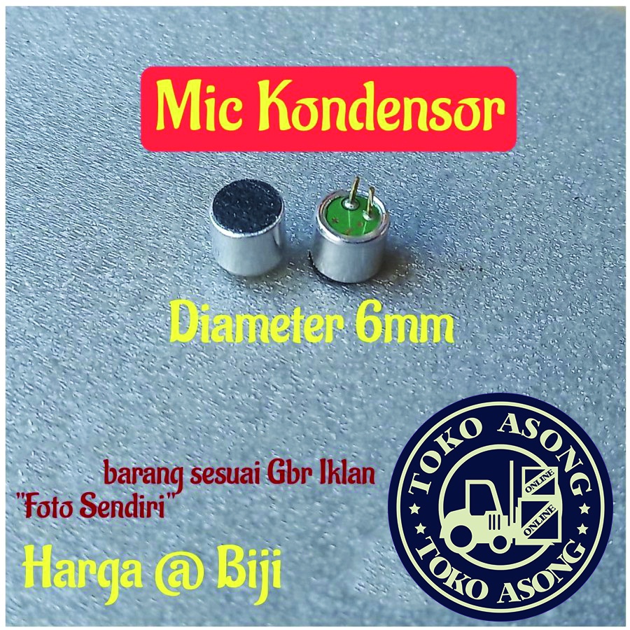 mic Kondensor kecil 6 mm spul lavalier kancing mic Kondensor