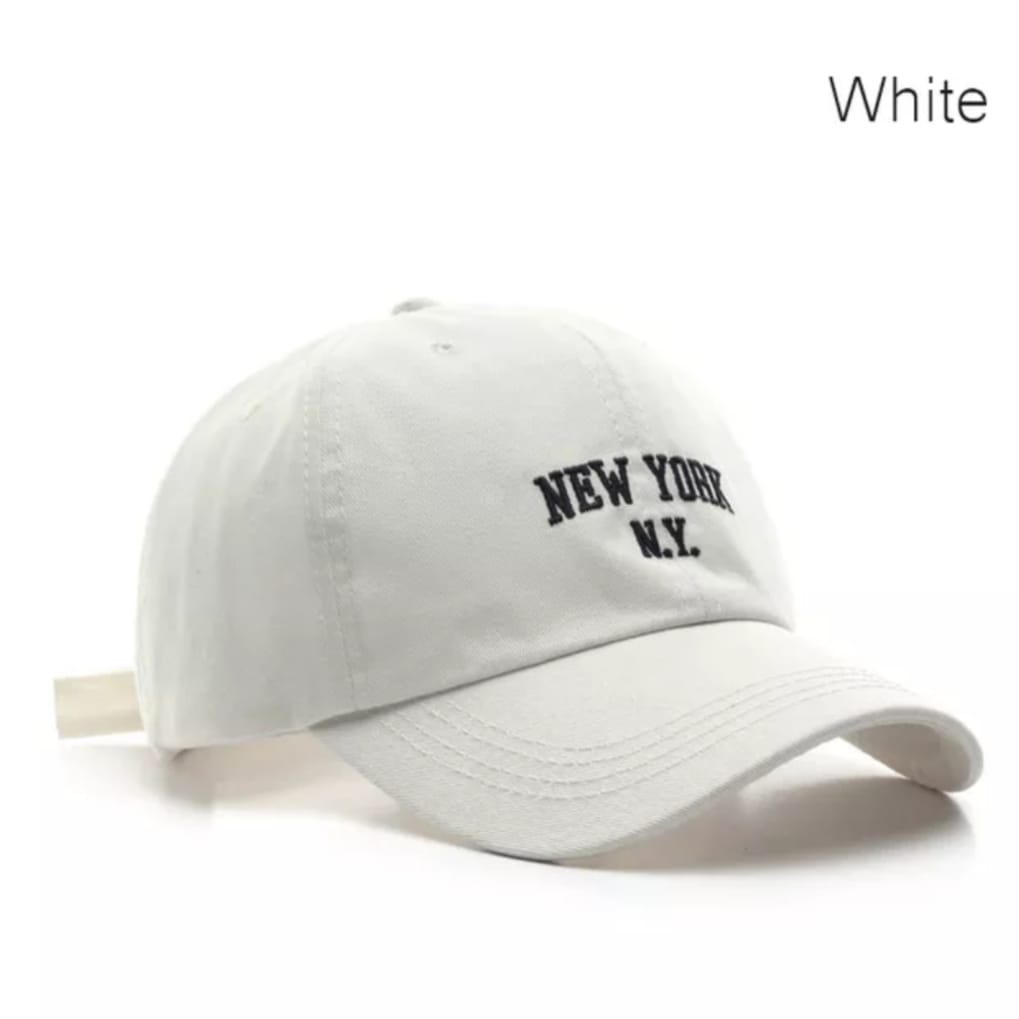 Topi Distro Bordir NEW YORK N.Y Trendy Korean Personalized Cotton Baseball Cap Fashion Men's Sports Female Cap Couple's Hat