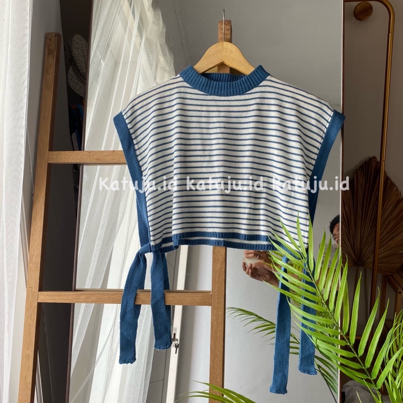 VEST TAJUT CROP TALI SAMPING MAINAKA