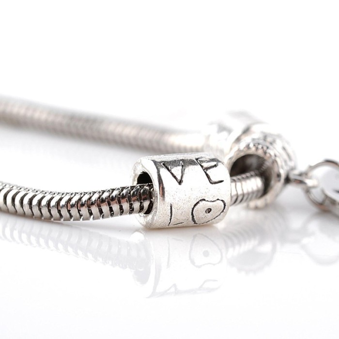 Hot Sale Xb098 Arin 3Pcs Set Gelang Rantai Persahabatan Pendan Hati Motif Huruf Terlaris