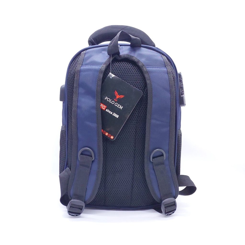 TAS LAPTOP KANVAS POLO GEM KUNCI NOMOR + USB MURAH 15 INCHI / RANSEL SEKOLAH POLO GEM KUNCI NOMOR USB TERMURAH ORI BARU / TAS DUKUNG PUNGGUNG POLO SD SMP SMA 15 INCHI KANVAS / TAS KERJA POLO GEM 15&quot; KUNCI USB/ TAS LAPTOP POLOGEM USB KUNCI NOMOR 15&quot; MURAH