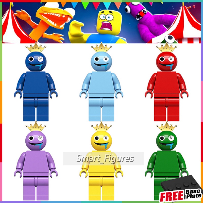 Rainbow Friends Series Blok Bangunan 6jenis Minifigures Anak Rakitan Mainan Roblox Hadiah Angka Mini