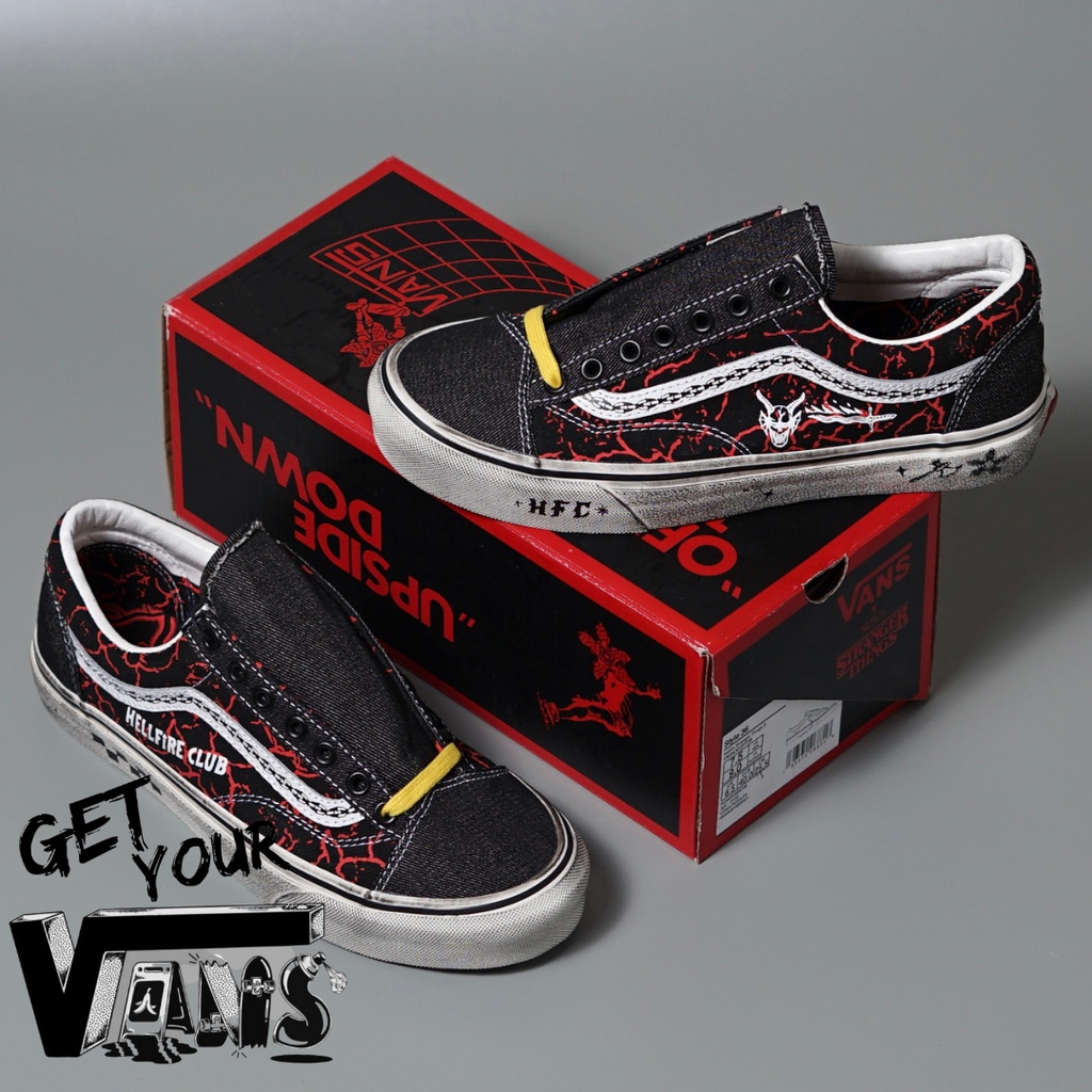 Vans Style 36 Old Skool x Stranger Things Hellfire Club Original 100% Bnib