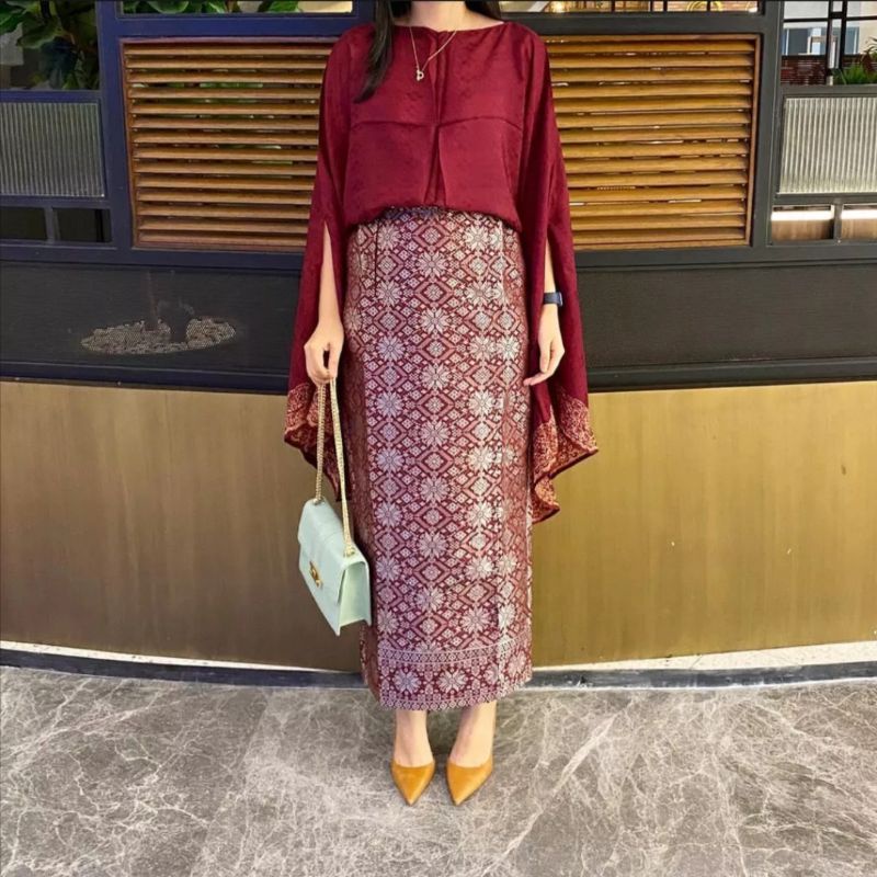 Jual Rok Lilit Songket / Songket Melayu / Rok Kebaya / Bawahan Kebaya ...