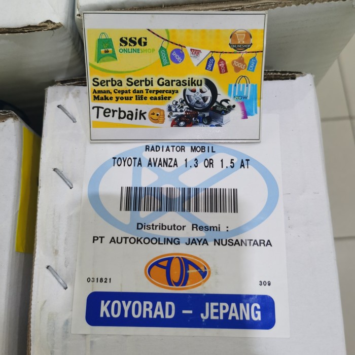 Radiator All New Avanza Xenia Veloz 1500cc 1300cc 2012 2015 Matic