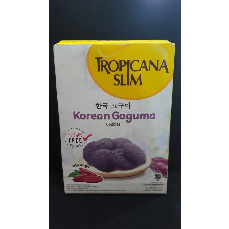 

TROPICANA SLIM KOREAN GOGUMA COOKIES UBI UNGU SUGAR FREE 100g