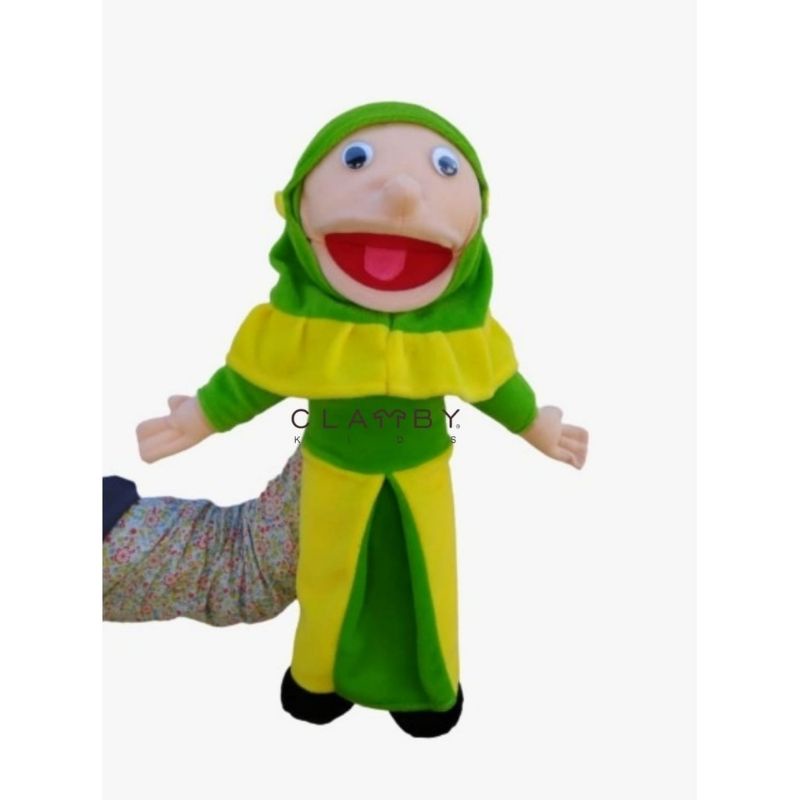 Boneka Tangan Muppet Santri Muslim Putri | Boneka Edukasi Karakter Muslim