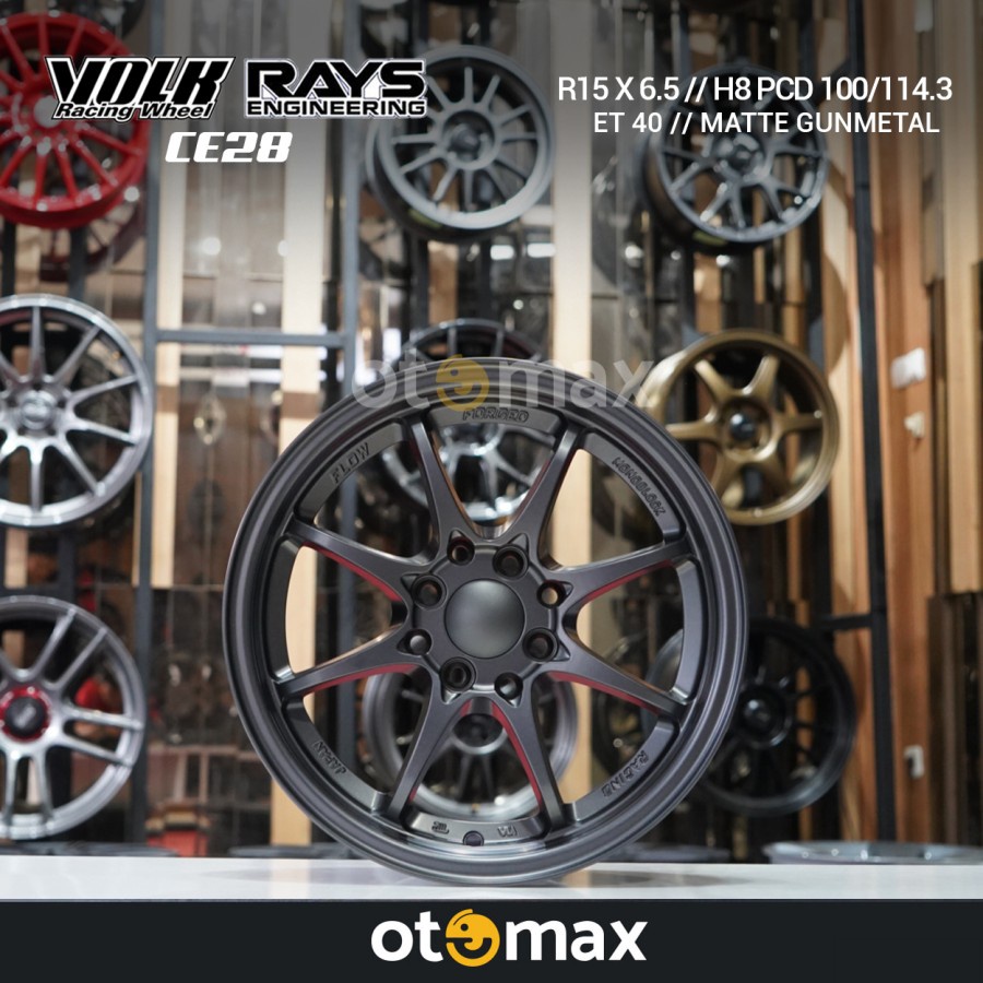 Velg Mobil Volk Rays CE28 Ring 15 H8 Matt Gunmetal