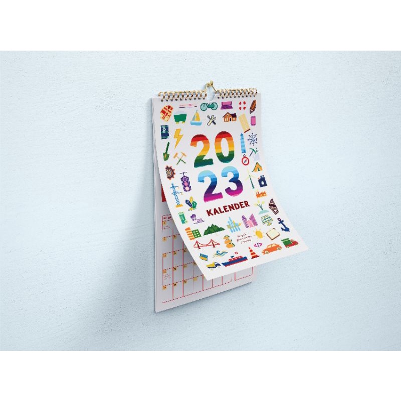 

Kalender gantung 2023 design by honeysckllee