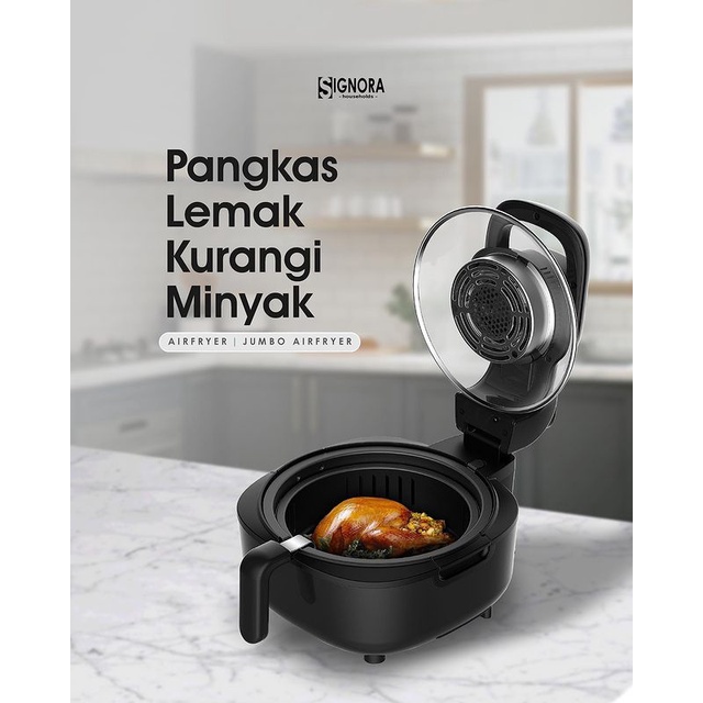 Digital Air Fryer Jumbo Signora / Jumbo Air Fryer Signora / Menggoreng Tanpa Minyak