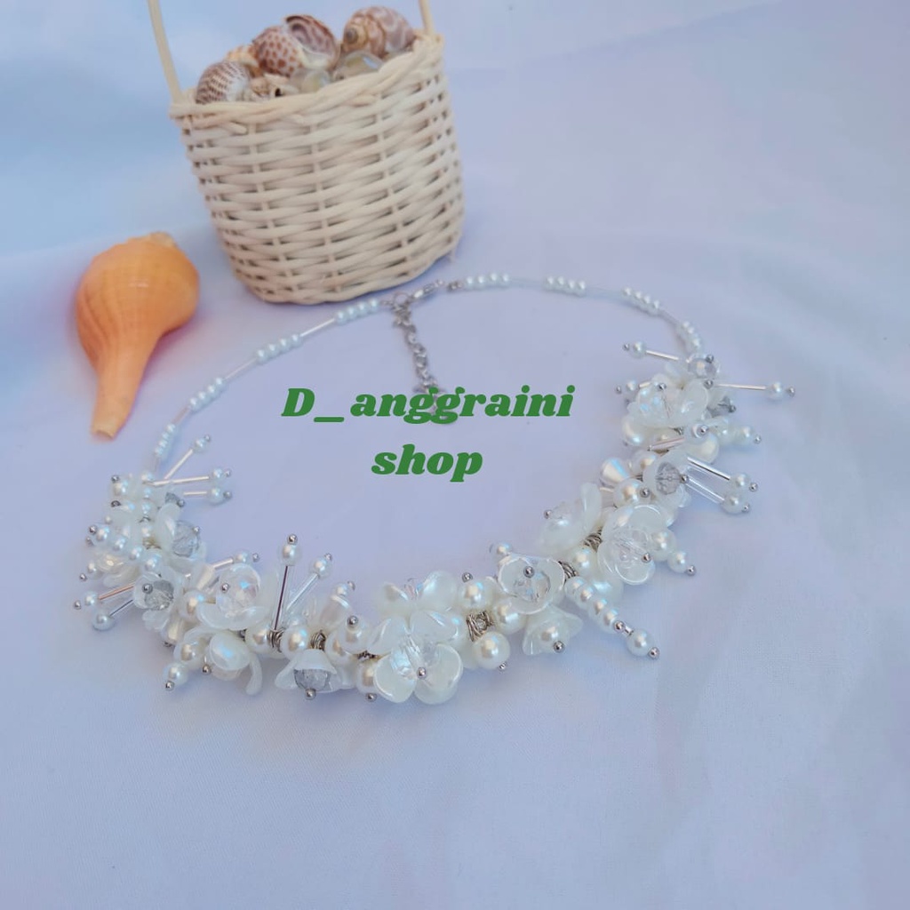 PREMIUM CRYSTAL BEADS NECKLACE, KALUNG MANIK MANIK, KALUNG HIJAB, KALUNG NON HIJAB, KALUNG KRISTAL