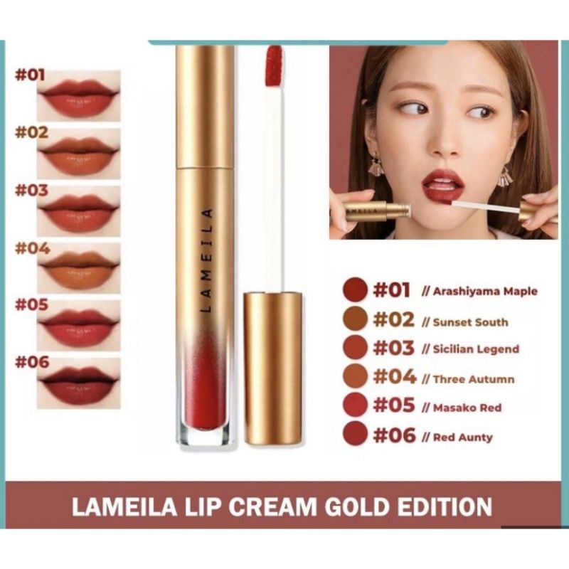 LAMEILA LIPSTICK MATTE GOLD EDITION WATERPROOF