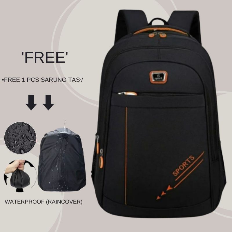 Tas Ransel Pria Tas Outdoor Tas Laptop Tas Sekolah Tas Unisex Tas Fashion Pria Kapasitas Besar Bisa Bayar Ditempat ( COD )