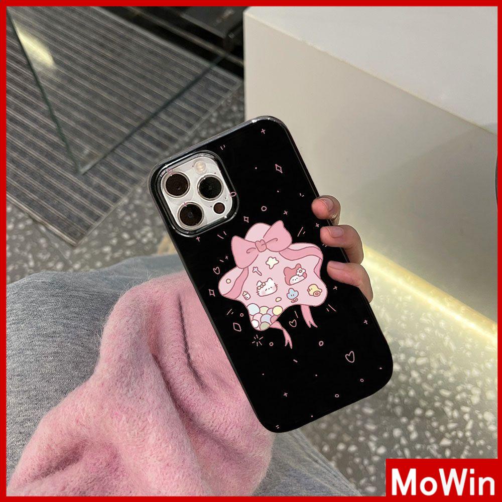 For iPhone 14 Pro max iPhone Case Black Soft Case TPU Candy Case Shockproof Big Hole Protection Camera Cute Cartoon Compatible For iPhone 13 Pro max 12 Pro Max 11 xr xs 7Plus 7 8