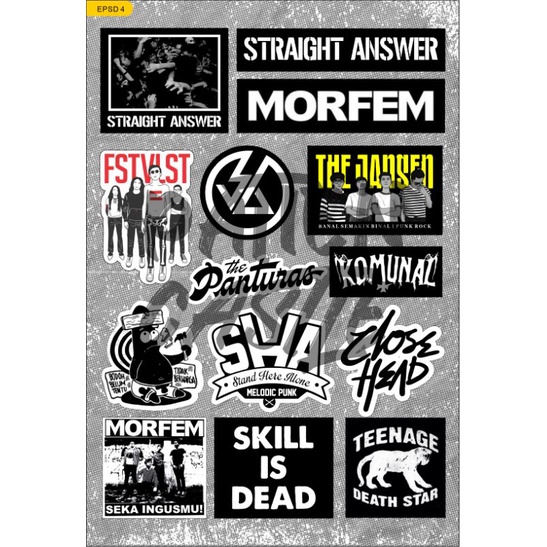 STIKER PACK BAND, HC,PUNK,POP PUNK